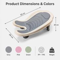 Support de bain pour bébé avec repose-jambes, ventouses puissantes, antidérapant, drainage rapide, pliable, rangement compact, 574g, PP+TPE, 3 couleurs, OEM