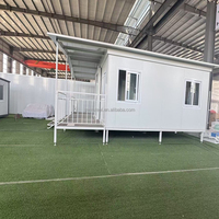 Maison conteneur pliable et extensible de 20 pieds, préfabriquée, modulaire, type « granny flat », 2 chambres, salle de bain, cuisine, villa mobile, design en vente