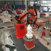 HUALONG Máquina CNC de 7 Ejes con Brazo Robótico KUKA, Motor, Engranaje, CAM, para Grabado de Piedra, Escultura 3D, Fresado de Granito y Mármol