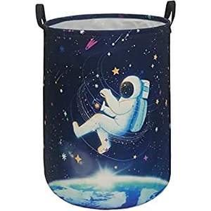 Cesto de Ropa Redondo de Lona Grande con Asas, Organizador de Almacenamiento de Algodón Impermeable, Cesta de Regalo Perfecta - Product Image 4