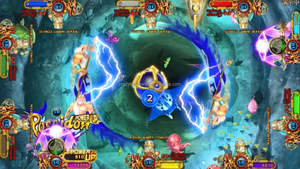 Venta caliente de alto beneficio 8 jugadores 55 pulgadas en línea Fish Game Software Ocean King 3 Plus Poseidon's Realm - Product Image 6