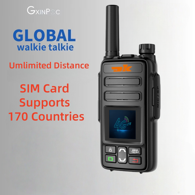 DK-K2 Handheld Portable 4G Mobile Radio Long Range Poc Walkie Talkie Network with Sim Card Poc Radio