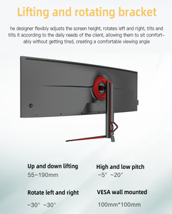 จอเกมมิ่งที่ดีที่สุด <span class=keywords><strong>Odyssey</strong></span> <span class=keywords><strong>G9</strong></span> ขนาด 49 นิ้ว จอโค้ง Super Wide 144hz ความละเอียด WQHD ครอบคลุมสี SRGB 120% จอเกมมิ่งขนาด 49 นิ้ว - Product Image 4