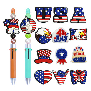 Precio promocional Cuentas focales de moda Serie del Día de la independencia Diy Cuentas focales para hacer bolígrafos Cuentas elegantes - Product Image 1