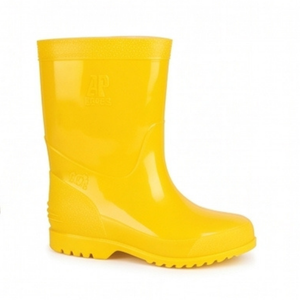 Las botas AP amarillas para niños cuentan con una parte superior de PVC, lo que proporciona una protección impermeable confiable para los jóvenes aventureros a cada paso. - Product Image 3