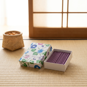 Kyoto Kosaido Asa-Ryo Handmade Bamboo Floral Incense Relaxing 20g <b>Sticks</b> in Pack of 90 Home Office Use Fall Season - Product Image 3