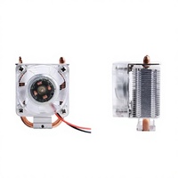 Disipador de Calor en Forma de U de Aluminio para Raspberry Pi 4B 3B+ con Ventilador para CPU