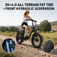 Vélo Électrique Pliant Tout-Terrain 500W à Moteur Arrière Sans Balais, 7 Vitesses, pour Voyages et Sports en Extérieur – Vente en Gros Usine à Prix Abordable