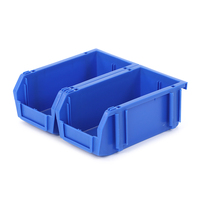 Boîtes de rangement multi-usages, boîtes empilables en PP durables avec porte-étiquettes pour les pièces de quincaillerie et automobiles