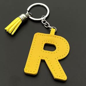 Nuevo Llavero de Cuero PU 2025 con Letras del Alfabeto, 26 Letras Inglesas, Llavero con Flecos de Cuero Coloridos, Colgante de Letra Individual Personalizado - Product Image 4
