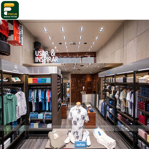 Clothing Display Rack Compact Layout Garment Stand Retail <b>Small</b> <b>Shop</b> Fixture Design - Product Image 2