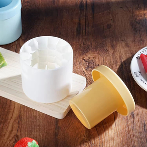 Moules à glaçons cylindriques en silicone, capacité de 60 glaçons, plateaux en treillis pour décompression, machine à glaçons 3D, type presse - Product Image 2