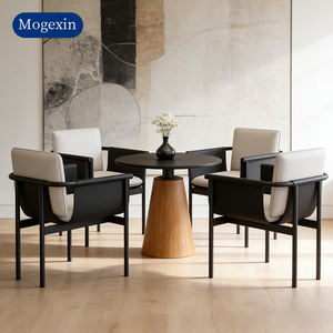 Modern European Luxury Red <b>Velvet</b> Upholstered <b>Dining</b> Armchair for Living Room Villa Home <b>dining</b> room Commercial Furniture - Product Image 4