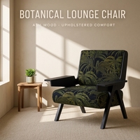 Chaise individuelle rembourrée en tissu, cadre en bois de frêne massif, style moderne, pour chambre, hôtel, salle à manger – Vente en gros usine, OEM/ODM – Offre spéciale