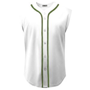 Maillot de baseball sans manches haut de gamme pour équipe, en tissu sportif à séchage rapide, coupe confortable, vêtements de baseball personnalisés, vente en gros - Product Image 3