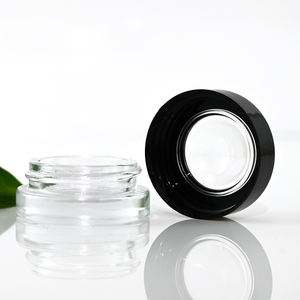 Affichage de fleurs sèches sur le dessus Bouteilles de bocaux hermétiques à l'odeur Bocaux en verre résistants aux enfants avec couvercles grossissants - Product Image 3