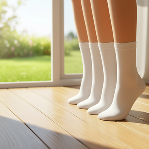 Calcetines Cortos de Algodón Sin Costuras para Mujer, Color Sólido, Estilo Casual para Uso Diario, Estilo Verano - Product Image 2