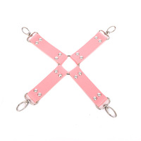 Jouets sexuels pour adultes, harnais de bondage en cuir BDSM avec boucles à verrouillage croisé, menottes pour les mains et les pieds, accessoires d'entraînement SM, OEM ODM