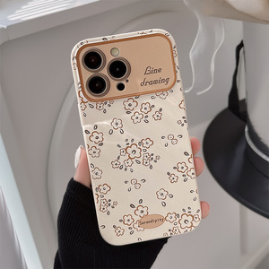 Funda Protectora para Teléfono Móvil 15 <span class=keywords><strong>Pro</strong></span> <span class=keywords><strong>Max</strong></span> con Diseño Pintado Estilo Ins, Patrón Floral Pequeño y Delicado, Resistente a Impactos - Product Image 2