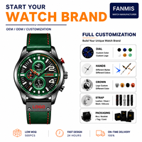 Montre en cuir personnalisée avec logo, étanche, de luxe, sportive, à quartz, élégante, sophistiquée, haut de gamme, raffinée, pour banquets et occasions formelles
