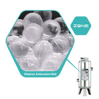 Billes de Siliphos Anti-échelle cristaux de siliphos transparents cristaux de polyphosphate de siliphos milieu de traitement de l'eau OEM/ODM
