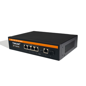 Tincam 4พอร์ต Gigabit PoE Switch 802.3 BT, เดสก์ท็อปเครือข่าย1000MB ที่ไม่มีการจัดการพร้อมอัปลิงค์ VLAN 1SFP 1สำหรับ<span class=keywords><strong>กล้อง</strong></span> <span class=keywords><strong>Dahua</strong></span> AP <span class=keywords><strong>ไร้</strong></span><span class=keywords><strong>สาย</strong></span> - Product Image 3