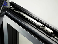 Fenêtres et portes en profilés d'aluminium insonorisés sur mesure pour maisons, fenêtres à battants à double vitrage trempé à haute efficacité énergétique
