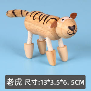 Commercio all'ingrosso di legno caldo bionico piccolo animale action & toy figure bambola modello giocattoli <span class=keywords><strong>2022</strong></span> bambini popolari montessori altro giocattolo animale - Product Image 6