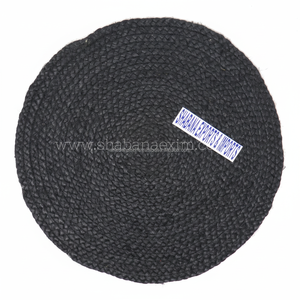 แผ่นรองจานปอกระเจาทรงกลมสีดำทนทานดีไซน์ใหม่สไตล์คลาสสิกผลิตในอินเดีย - Product Image 1