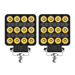 Luz de Trabajo LED Cuadrada de 4 Pulgadas para Vehículos Todoterreno, Montaje en Techo, Luz Blanca y Amarilla, Control de Interruptor de Corriente Continua - Product Image 3