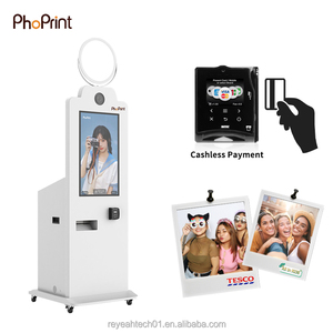45 дюймов сенсорный экран полный набор кредитных карт оплаты модное зеркало фотобудка с киоском принтера - Product Image 3