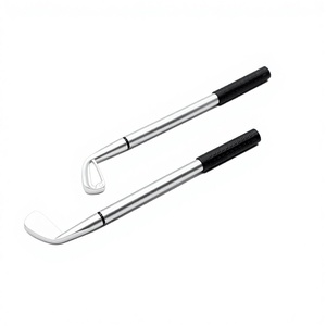 Stylo à bille en forme de club de golf transfrontalier, en plastique, stylo créatif de dessin animé, cadeau, stylo à bille, encre noire 0,7 mm, 15,7 cm - Product Image 1