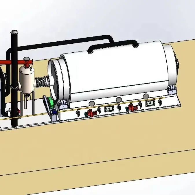 Mesin distilasi vakum sistem penghalus ulang minyak limbah mesin daur ulang minyak Motor digunakan
