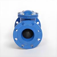 Clapet anti-retour à bride en fonte ductile DN40, raccordement PN16 pour conduites d'eau et d'eaux usées. Vente en gros d'usine, personnalisation disponible.