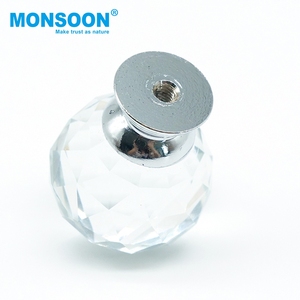 Poignées de meubles en cristal pour armoire de salon, commode, placard, et boutons de porte d'armoire de cuisine en plastique avec diamants - Product Image 4