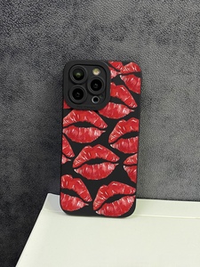 Moda Nuevo estilo a prueba de golpes Cute Lady <span class=keywords><strong>Kiss</strong></span> Lips Design Clear PC TPU Phone Case para iPhone - Product Image 6