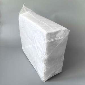 Trapos de Limpieza Blancos Sin Pelusa - Fáciles de Limpiar, 100% Algodón, Trapos de Limpieza Industriales Reciclados - Product Image 1