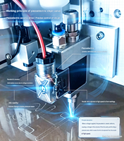 Valve à jet d'encre industrielle piézoélectrique haute fréquence haute précision pour le codage des produits, l'impression d'emballages et le marquage des empeignes de chaussures