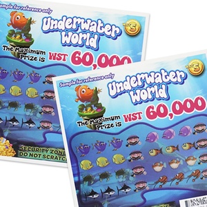 Cartes à gratter personnalisées avec impression numérique UV pour loterie à gratter - Product Image 1