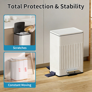 Trash Can Wall Protector and Stop Moving Backward Silicone Trash Can Bumper Wall <b>Spacer</b> Garbage Bin - Product Image 5