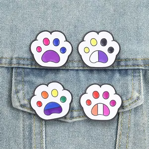 Broches et badges en métal émaillé pour drapeaux gay, lesbien, <span class=keywords><strong>bi</strong></span>, non-binaire, bijoux fantaisie mignons de la marche des fiertés arc-en-ciel, cadeau - Product Image 1