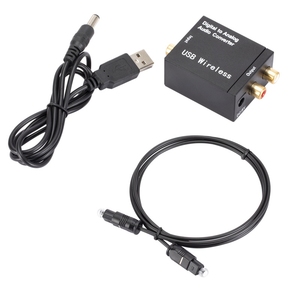 Convertidor Amplificador DAC USB con Conversor de <span class=keywords><strong>Audio</strong></span> <span class=keywords><strong>Digital</strong></span> a Analógico, Señal de Fibra Óptica Toslink Coaxial a <span class=keywords><strong>Audio</strong></span> RCA R/L - Product Image 5
