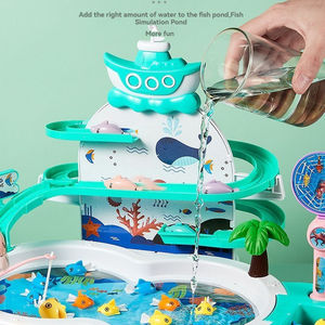 Jouet de pêche électrique 3-en-1 multifonctionnel en plastique pour enfants, avec piste magnétique, musique et puzzle pour bébé, pour l'éveil et l'interaction parent-enfant - Product Image 5