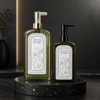 Vente en gros de bouteilles de lotion cosmétique en plastique PET de 750ml bouteilles vides de liquide de lavage corporel de 500ml bouteille de lavage corporel