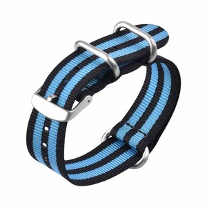 Factory Custom Wholesale Nylon Woven Watchstrap 18 Mm 19 Mm 20mm 21 Mm 22 Mm 24 Mm 26 Mm Womens Men Smartband <strong>Watch</strong> <strong>Strap</strong> - Product Image 4
