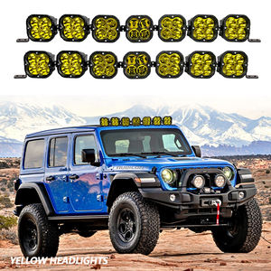 JOPOWER 新型 長距離 1200M 5X5 アルミ製 トラック UTV バーラ LED 42インチ 6000K コンボビーム 12V-24V ライトバー - Product Image 1