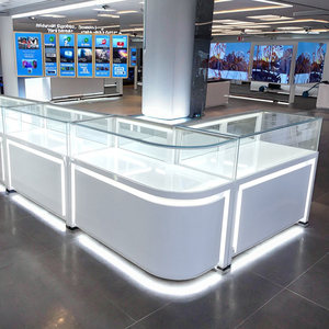 Cửa Hàng Điện thoại di động đầy đủ tầm nhìn Showcase với LED chiếu sáng kính hiển thị tủ cao sản phẩm hiển thị trường hợp - Product Image 3