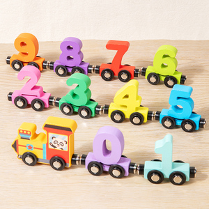 Cổ Điển Kỹ Thuật Số Train Nối Tập Thể Dục Tư Duy Đầu Giáo Dục Montessori Bằng Gỗ Cổ Điển Đồ Chơi Trẻ Em Cho Trẻ Em Trai Cô Gái - Product Image 5