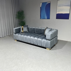 Ensemble de canapés modulaires de luxe moderne avec <span class=keywords><strong>design</strong></span> carré et rembourrage en éponge pour salon et usage hôtelier - Product Image 4