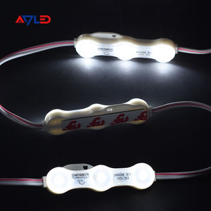 Módulos LED de Alta Luminosidad, Blanco Cálido, 3 LED, Impermeables, 170 °   Módulo Ultrasónico de 1.2W con Lente Pixel de 12V para Caja de Luz de Letras Retroiluminada por Inyección - Product Image 1